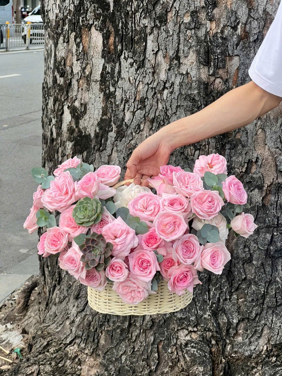 Giỏ hoa tươi 3002