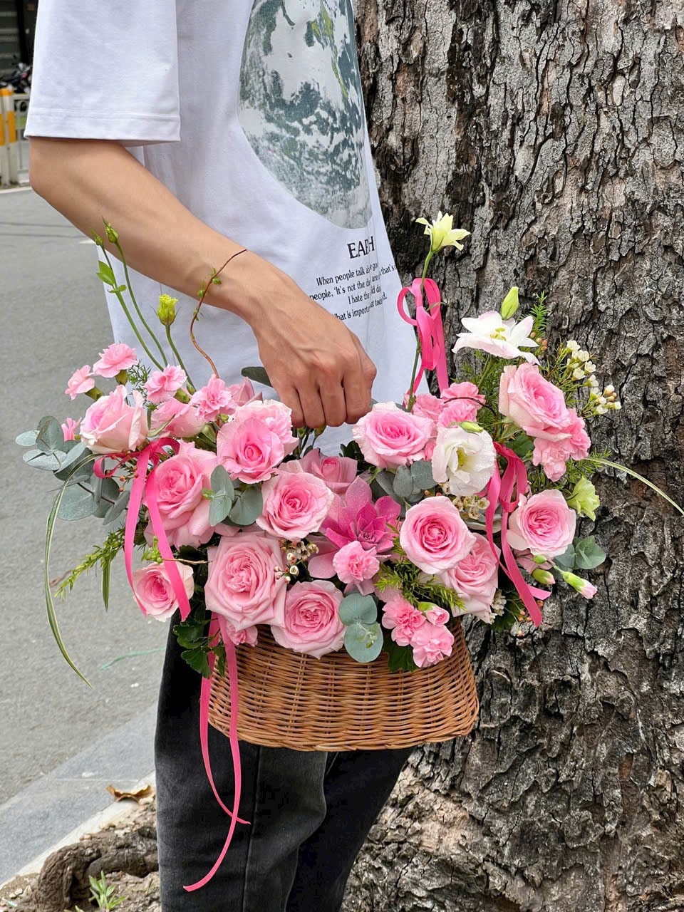 Giỏ hoa tươi 3005