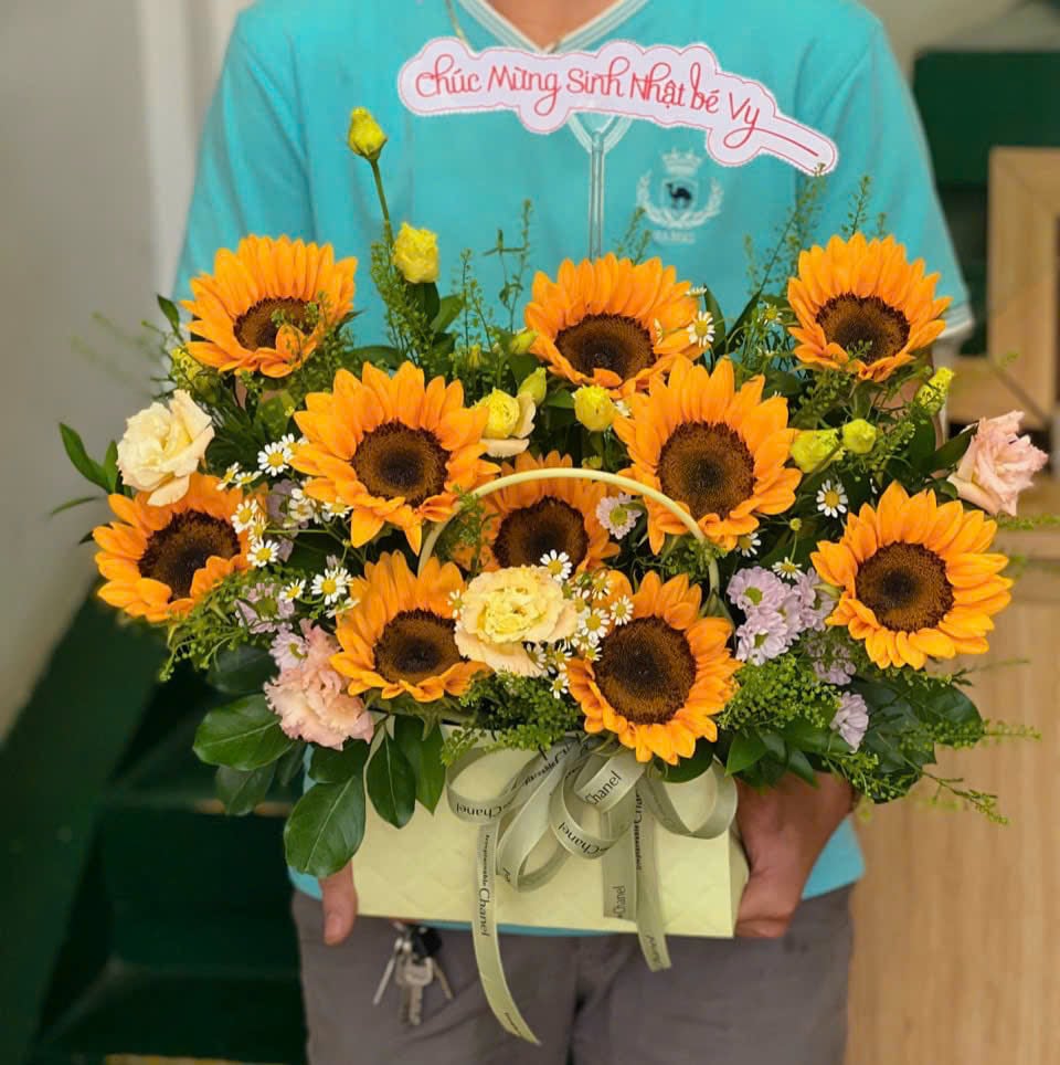 Giỏ hoa tươi 3017