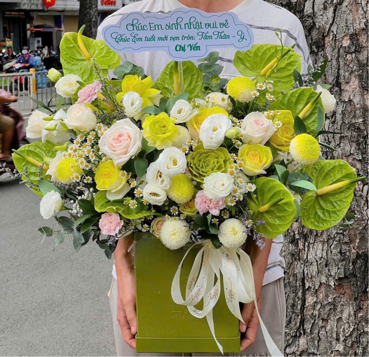 Giỏ hoa tươi 3018