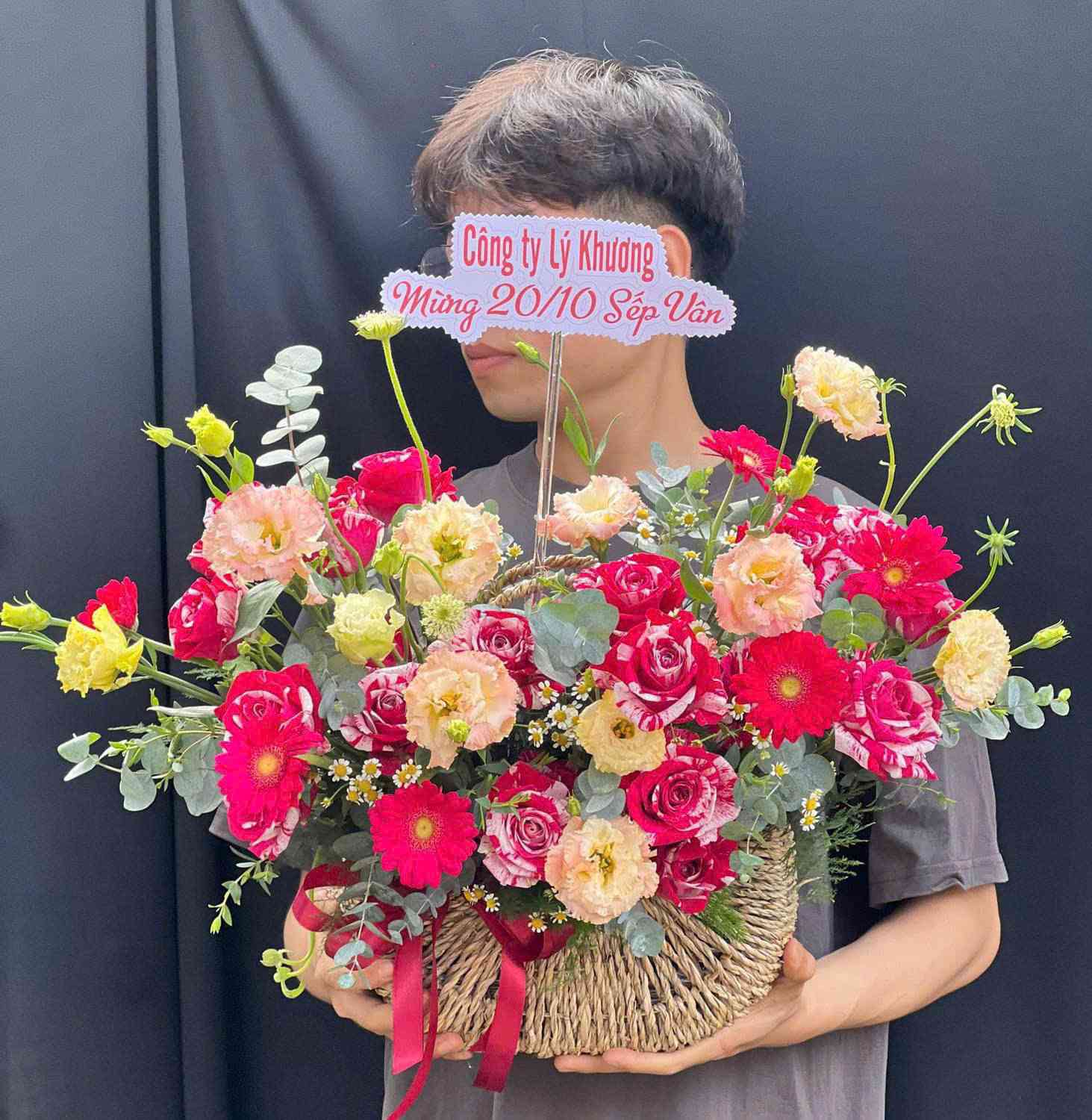 Giỏ hoa thiết kế 2415